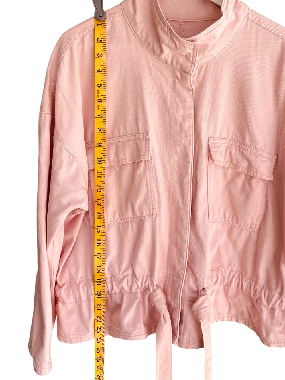 TIME & TRU Utility Jacket Drawstring Pink Women’s Size XL 16/18 - Picture 9 of 11